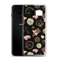 Royal Cookie Samsung® Clear Case featuring a fun cookie design, perfect for protecting your phone in style.