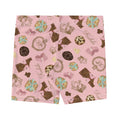 Royal Cookie Shorts featuring a playful dessert print, perfect for pairing with crop tops and staying comfy.