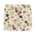 Soft and stylish Royal Cookie Shorts with a fun dessert print, perfect for crop tops and sports bras.