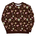 Chic Royal Cookie Sweatshirt with elegant dessert patterns, perfect for casual outings or lounging at home.
