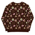 Elegant Royal Cookie Sweatshirt featuring a fun dessert pattern, perfect for outings or lounging in style.