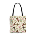 Stylish Royal Cookie Tote Bag (Vanilla) features a fun chocolate and cookie design, perfect for everyday use.