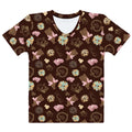 Playful Royal Cookie T-shirt featuring a fun chocolate pattern, perfect for casual outings and comfortable wear.