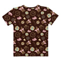 Stylish Royal Cookie T-shirt featuring a playful chocolate pattern, perfect for casual outings.
