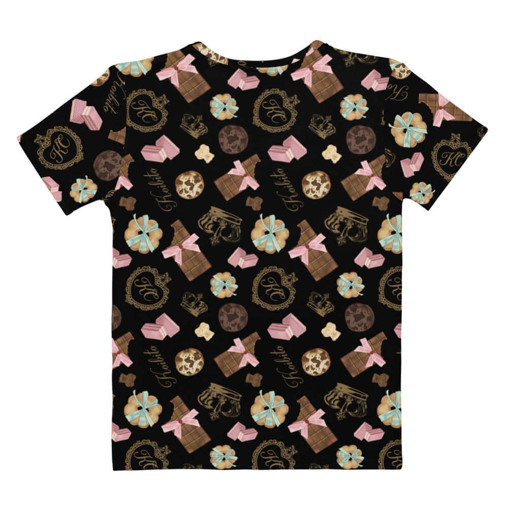 Stylish Royal Cookie T-shirt with a playful chocolate design, perfect for a fun, comfortable day out.