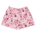 Sakura Athletic Short Shorts feature a vibrant floral design, perfect for sunny days at the park or casual outings.