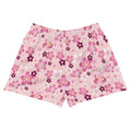 Sakura Athletic Short Shorts in pink floral print, ideal for sunny days at the park or casual outings.