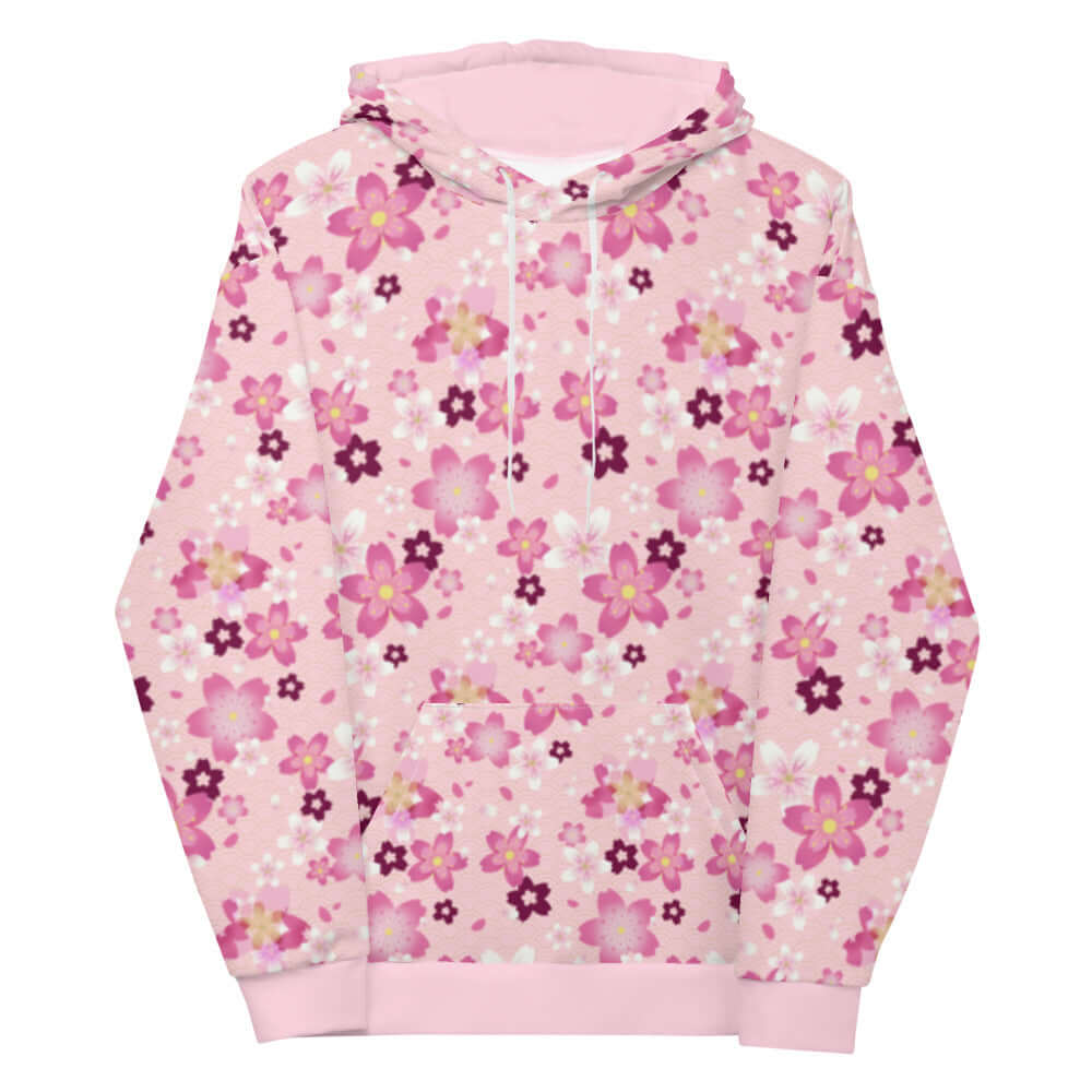 Embrace the kawaii aesthetic with the Sakura Hoodie featuring vibrant cherry blossom patterns. Perfect for any outfit!