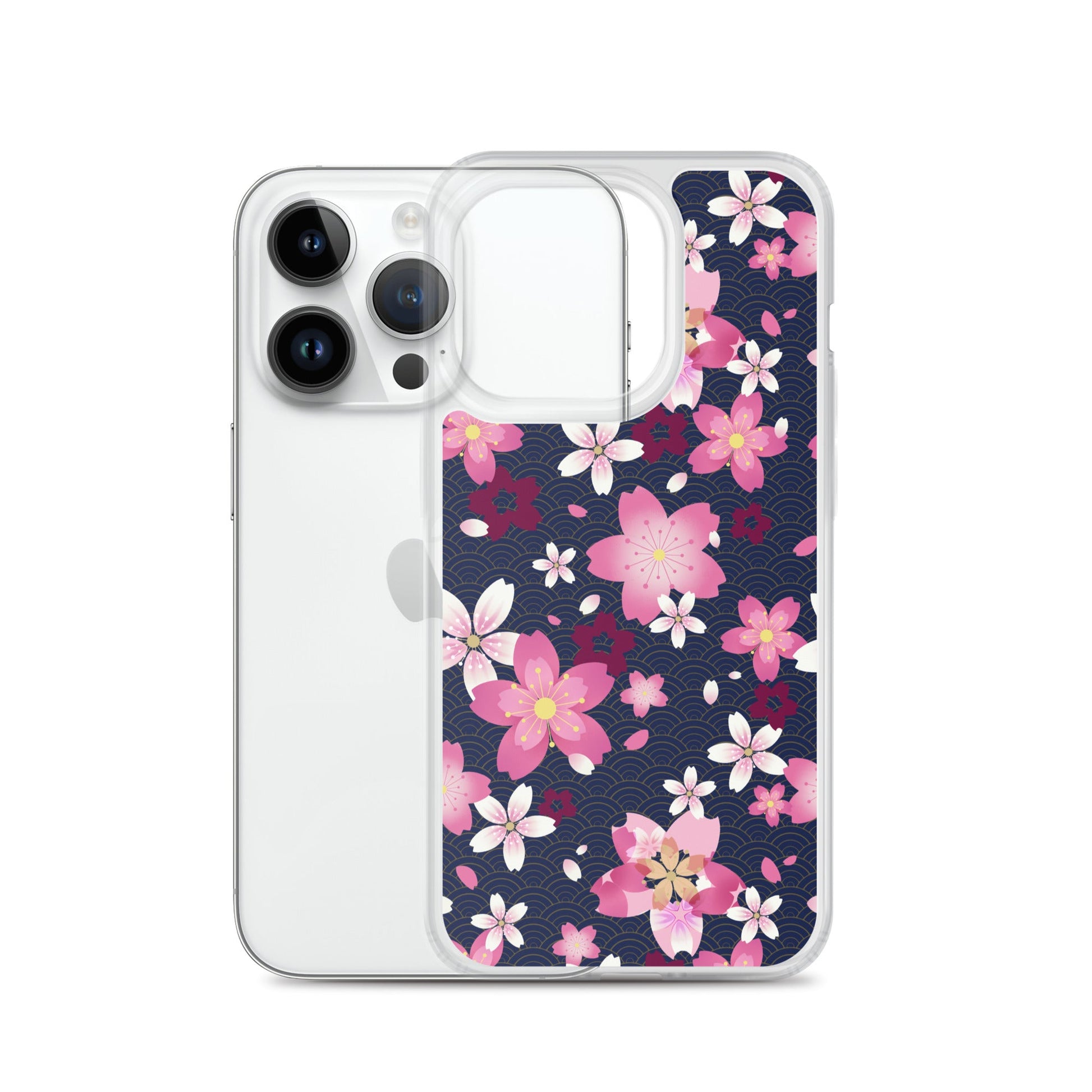 Sakura iPhone® Clear Case features a stunning floral design while offering protection from scratches and dirt.