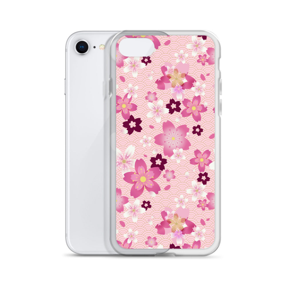 Sakura iPhone® Clear Case features a beautiful floral design while offering robust protection against scratches and dirt.