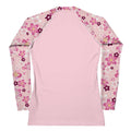 Stylish Sakura Rash Guard with floral design, perfect for active wear and sun protection at your favorite sports.