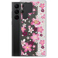 Sakura Samsung® Clear Case featuring vibrant cherry blossom design, perfect for kawaii aesthetics and phone protection.