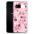 Sakura Samsung® Clear Case showcases elegant cherry blossoms, providing stylish protection for your Galaxy S10.