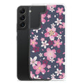 Sakura Samsung® Clear Case featuring vibrant cherry blossom design, perfect for kawaii aesthetics and everyday protection.