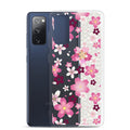 Sakura Samsung® Clear Case featuring beautiful floral designs, perfect for kawaii aesthetics and everyday protection.