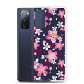 Sakura Samsung® Clear Case showcases a beautiful floral design, perfect for protecting your phone in style.