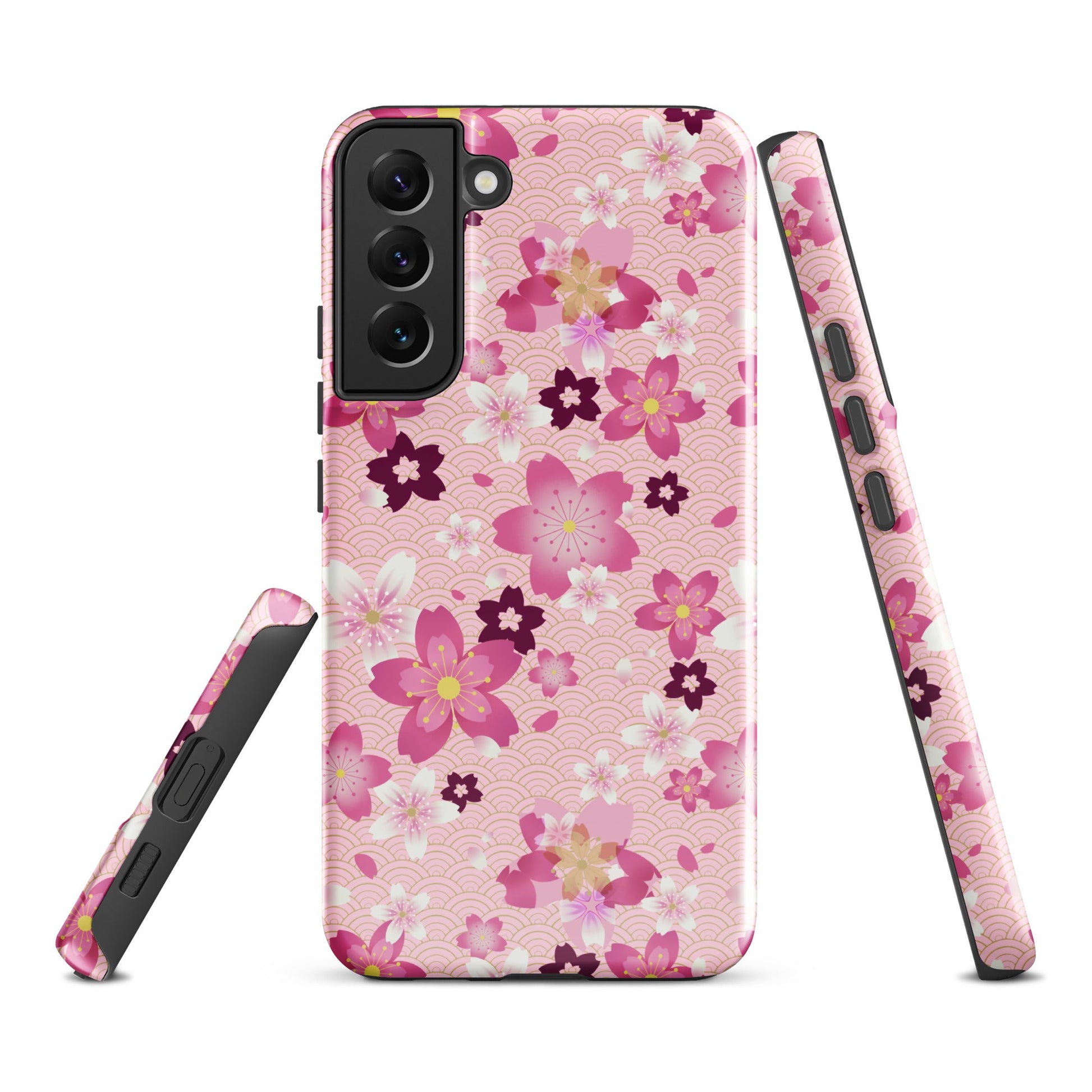 Sakura Samsung® Tough Case features a beautiful floral design, providing durable protection for your phone.