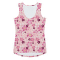 Sakura Tank Top featuring a floral design, perfect for spring outfits or gym wear from your favorite store.