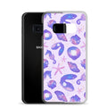 Sparkle and shine with the Sea Princess Samsung® Clear Case, featuring seashells and stars for stylish phone protection.