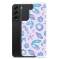 Protect your phone with the Sea Princess Samsung® Clear Case, featuring a vibrant seashell design and flexible sides.