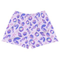 Sea Princess Athletic Short Shorts feature a colorful shell design, perfect for summer activities and beach fun.