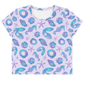 Pretty and comfortable, the Sea Princess Crop Top features a vibrant sea-inspired design, perfect for summer outings.