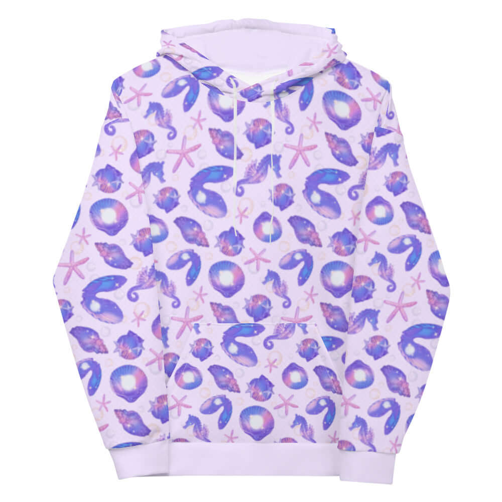 Cozy Sea Princess Hoodie with vibrant sea-themed print, perfect for winter comfort and style. Ideal for everyone!