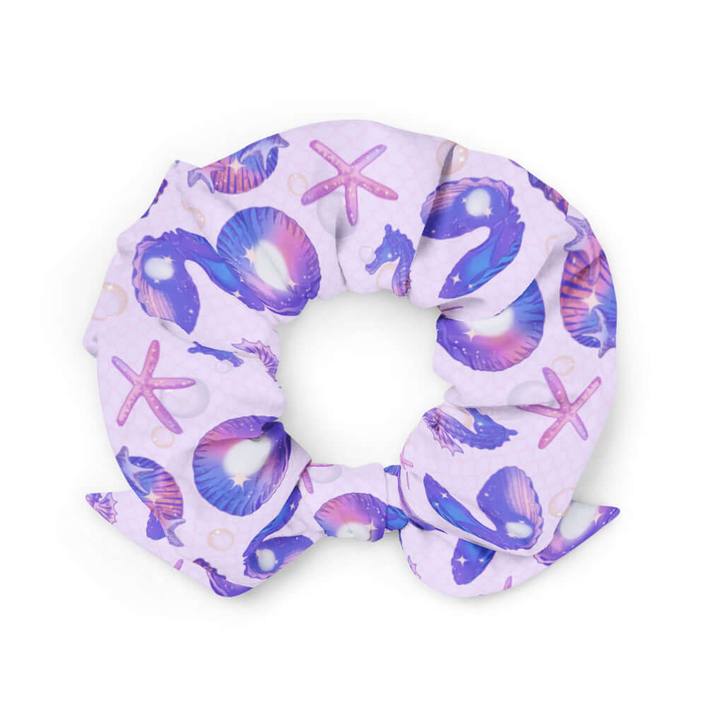 Elevate your style with the Sea Princess Scrunchie, featuring iridescent colors and a trendy design for summer looks.