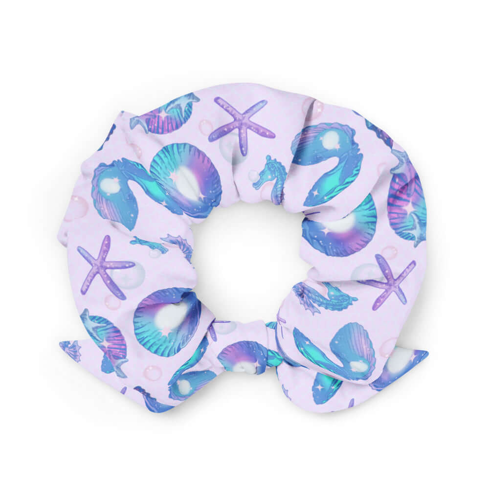 Elevate your look with the Sea Princess Scrunchie, featuring vibrant ocean-inspired designs for a trendy summer touch.