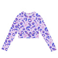 Sea Princess Long-sleeved Crop Top features a colorful sea life design, perfect for eco-friendly athleisure wear.