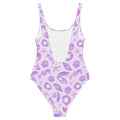 Sea Princess One-Piece Swimsuit features a whimsical seashell design, perfect for feeling like a mermaid at the beach.