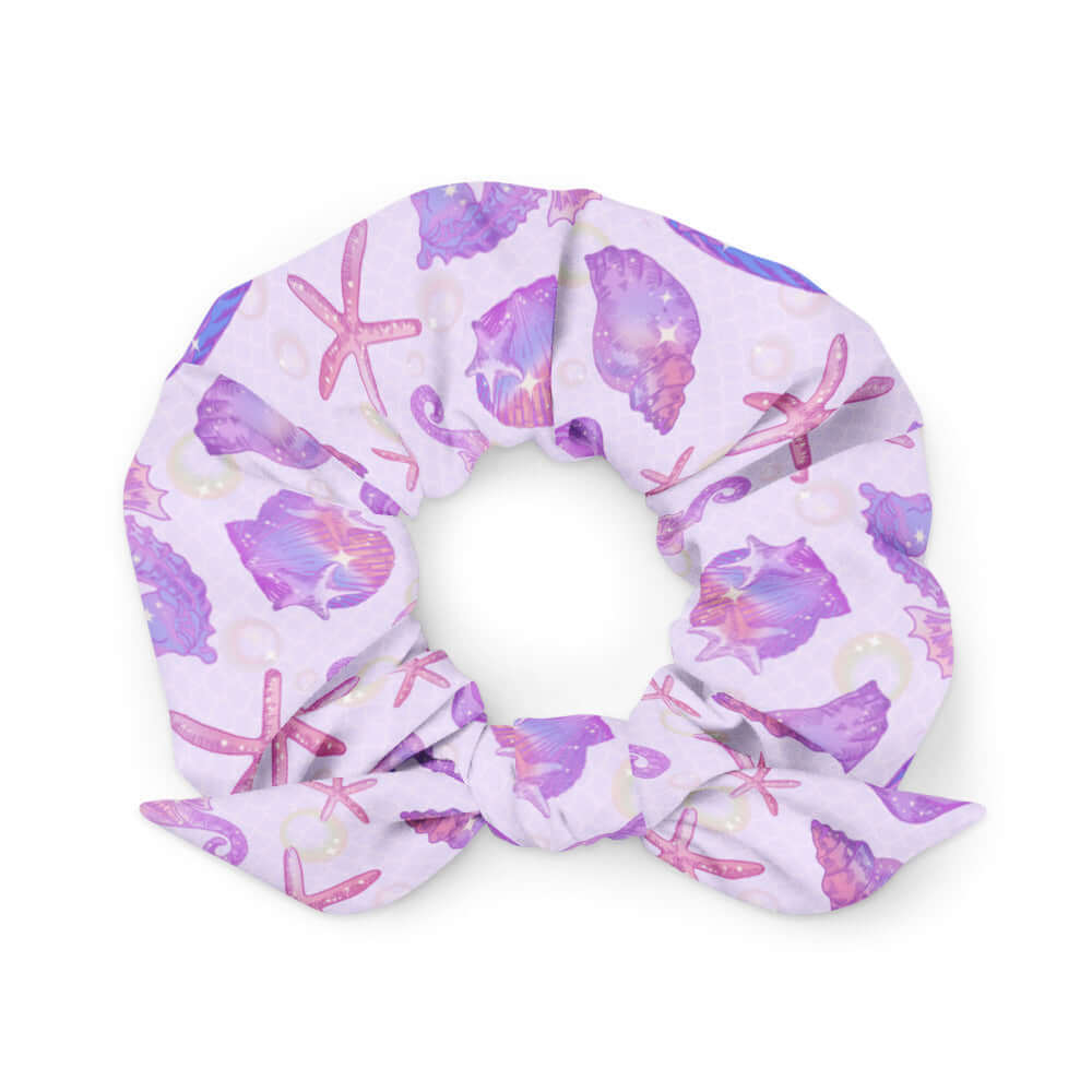 Stylish Sea Princess Scrunchie featuring iridescent colors, perfect for elevating summer outfits. Get yours today!