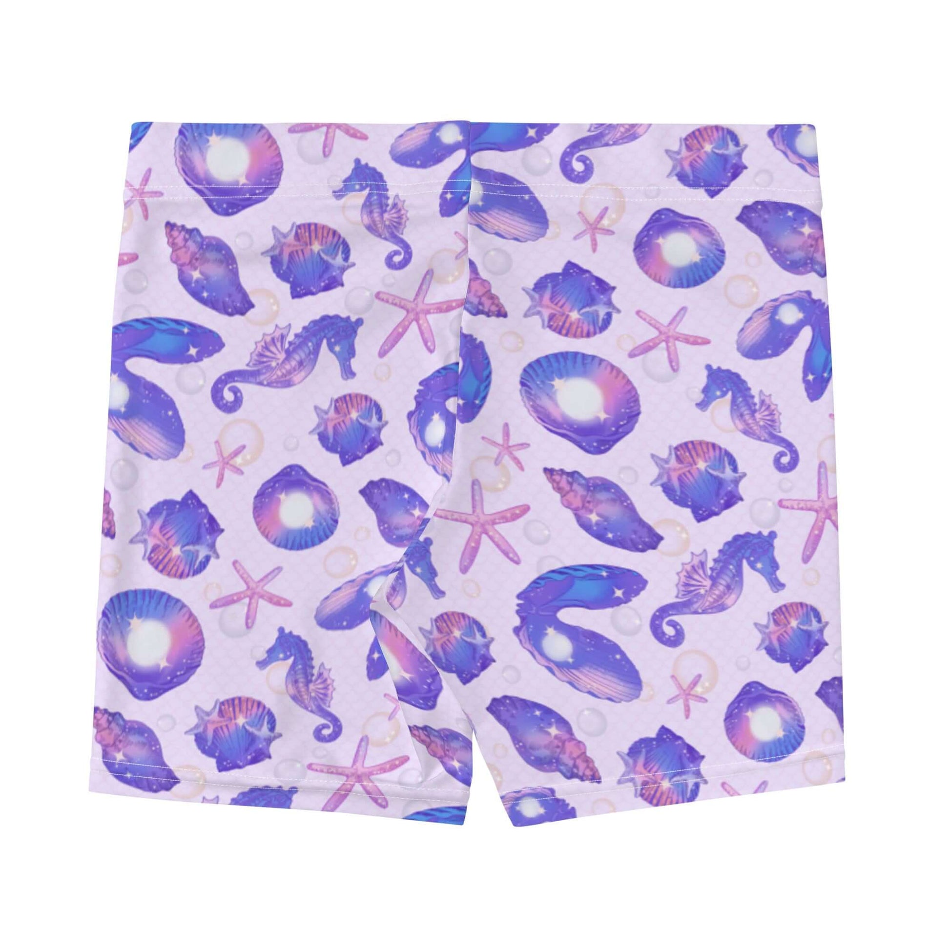 Shop the Sea Princess Shorts featuring a vibrant ocean-inspired design, perfect for beach runs and summer fun!