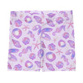 Vibrant Sea Princess Shorts featuring seashells, perfect for summer adventures and beach runs.