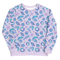 Colorful Sea Princess Sweatshirt featuring seashells and starfish, perfect for mermaid vibes and stylish comfort.