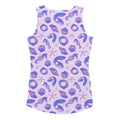 Stylish Sea Princess Tank Top featuring vibrant marine patterns, perfect for summer days. Order one size down for a snug fit!