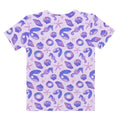 Sea Princess T-shirt features a vibrant seashell and starfish pattern, perfect for mermaid vibes and comfort.