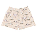 Soft and stylish, the Snow Bird Athletic Short Shorts from Koibito Clothing feature a charming bird print for comfort.