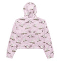 Lightweight and stylish, the Snow Bird cropped windbreaker features a fun bird print, perfect for any adventure.