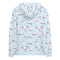 Cozy Snow Bird Hoodie featuring adorable birds and snowflakes, perfect for holiday warmth and style.