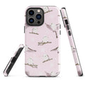 Stylish Snow Bird iPhone® Tough Case featuring durable design and adorable bird patterns for year-round protection.