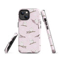 Durable Snow Bird iPhone® Tough Case with stylish owl design, combining impact resistance and fashionable protection.