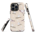 Stylish Snow Bird iPhone® Tough Case with durable, dual-layer protection for your phone's safety and fashion.