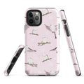 Stylish Snow Bird iPhone® Tough Case featuring a chic design with durable protection for your device year-round.