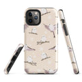 Stylish Snow Bird iPhone® Tough Case featuring a durable design and cute bird pattern for year-round protection.
