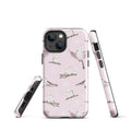 Durable Snow Bird iPhone® Tough Case with stylish bird design, offering impact protection for your phone year-round.