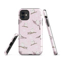 Snow Bird iPhone® Tough Case features an impact-resistant design with a charming bird pattern for stylish protection.