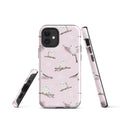Stylish Snow Bird iPhone® Tough Case with durable dual-layer design, offering impact protection and fashionable aesthetics.