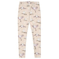 Soft pastel Snow Bird Leggings featuring a charming bird print, perfect for cozy winter outfits.