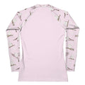 Stylish Snow Bird Rash Guard features a smooth design, ideal for active wear and sun protection during sports.